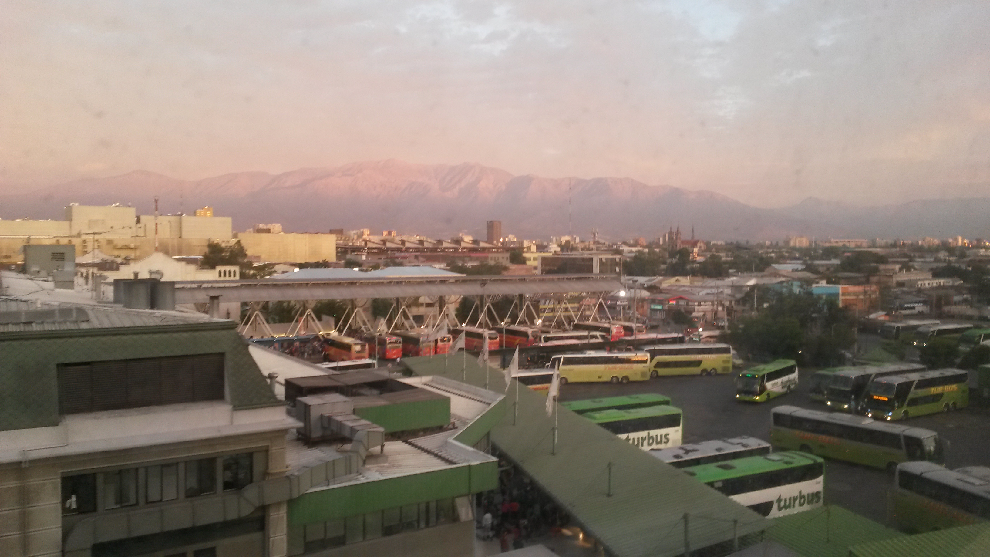 Busstation in Santiago de Chile. Ready to go to Mendoza.